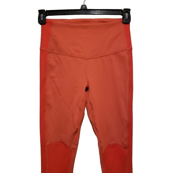 Free People Movement Hearts Aflutter Leggings Size S Orange Hi Rise $78 - Picture 9 of 9